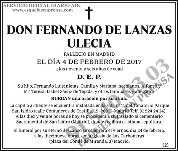 Fernando de Lanzas Ulecia